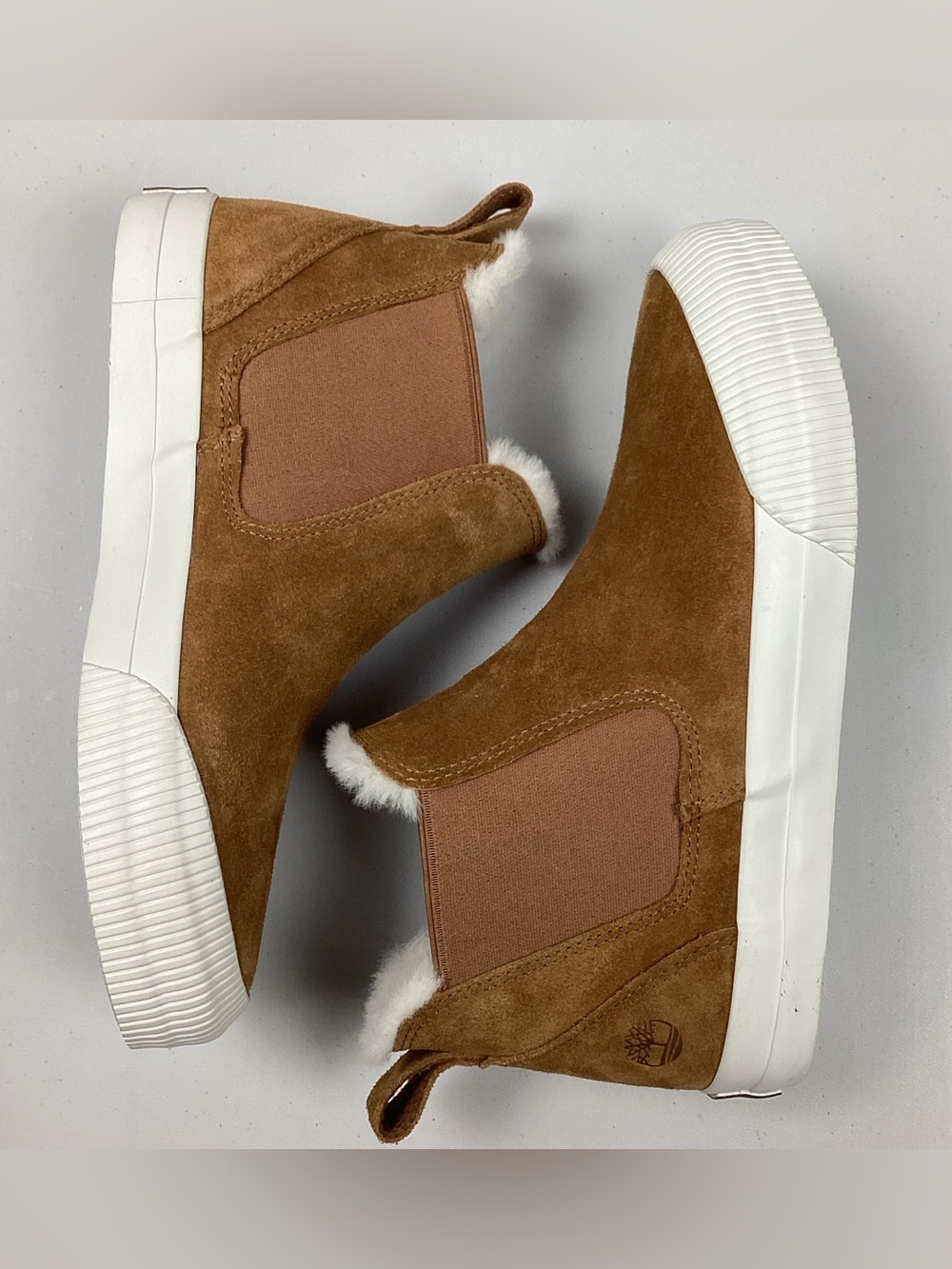 Timberland Skyla Bay 2.0 Women’s Warm Lined Sneaker Bootie Brown Suede Sz 9 NWOT